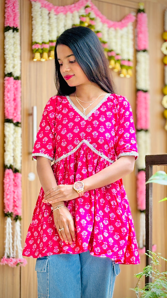 Gulzar Bell Sleeves Kurti