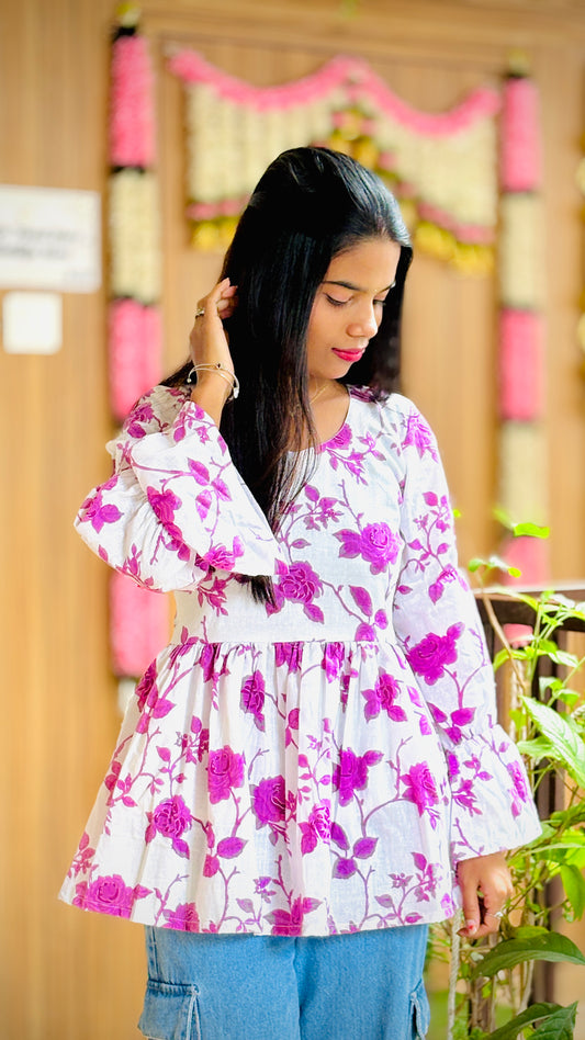 Gulzar Bell Sleeves Kurti